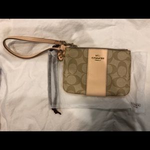 Authentic, brand new Coach wristlet